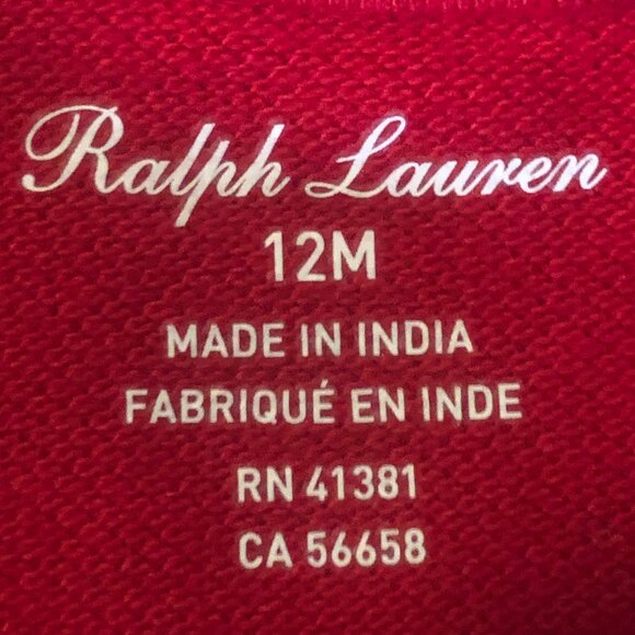 Ralph Lauren Red Holiday Dress – Size 12M – Park Ave Rd Collection - Picture 9 of 9